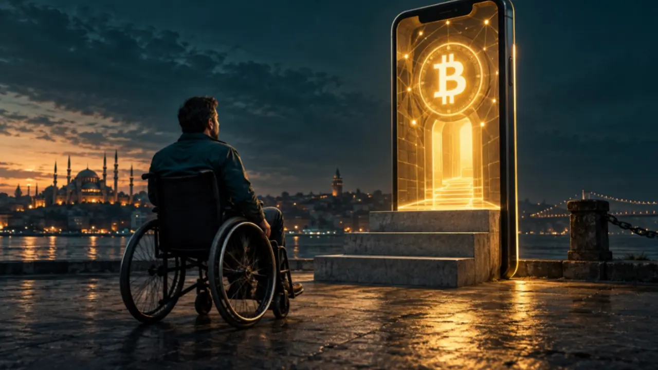 bitcoin btc tekerlekli sandalye